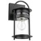 Nuvo Bracer 1-Lgt Small Wall Lantern - Matte Black / Clear Glass 60/7640 - alternate 1